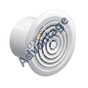 0000224662 GRILLE CEILING CIRCULAR MANROSE DCT2187 150MM WHITE