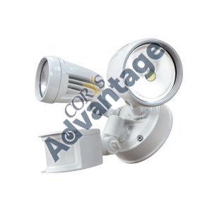 0000266637 SPOTLIGHT LED ECO PIR 2X8W 220-240V IP44 WHITE LHT0250