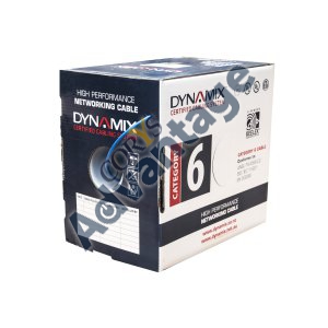 CABLE CAT6 24AWG SOLID BLUE 305M DYNAMIX BOXED