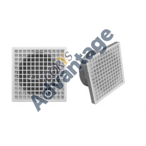GRILLE FIXED EGGCRATE 125MM WHITE DCT0472