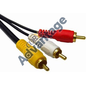 CABLE AUDIO VIDEO 3 TO 3 RCA CA-3RCAV-5 5M