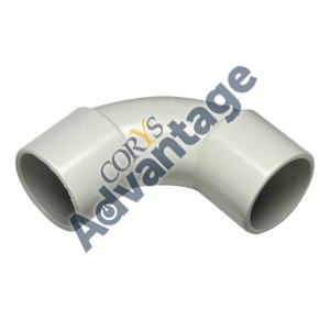 245/25GY 11.25G ELBOW SOLID 25MM GREY