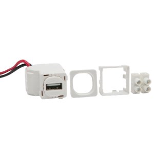 USB CHARGER MODULE WHITE 642MUSB