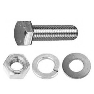 BOLT & NUT M12X40MM S/S BOLT/WASHER/SPRING KIT1240SGFLSS