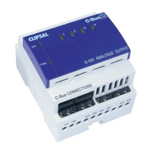 OUTPUT ANALOGUE 4CH 0-10V DIN MOUNT LEARN C-BUS L5504AMP