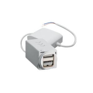 (I) MECH DUAL USB CHARGER 2X2.4A TYPE A WHITE EMUSB2PSAWE