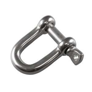 D SHACKLE 316SS 10MM (70KN, 7 TON UTS)