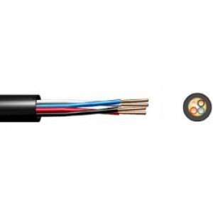 CABLE TELEPHONE 2PR 0.63MM LEAD IN U/GRND BLK