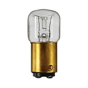 LAMP 15W B15D 220-240V T22 CL 1BC/5 15SBCT22CL