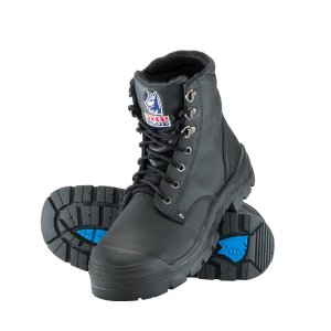 BOOT LACE UP BC TPU SOLE BLK 5 332102 STEEL BLUE ARGYLE