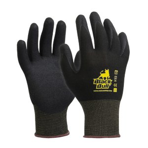 GLOVE POLYAMIDE SPANDEX H/DUTY 12 E450 BLACK BULL