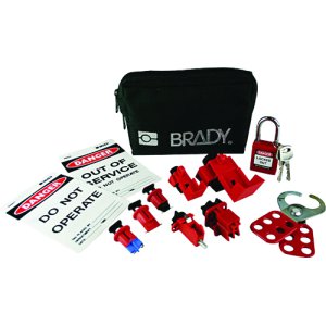 ELECTRICIAN S MINI LOCKOUT POUCH WITH SAFETY PADLOCK 848284