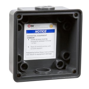 ENCLOSURE 1G SHALLOW 2X25MM IP66 RES GRY 56E1S