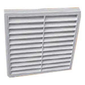 GRILLE FIXED LOUVRE 100MM WHITE DCT0025