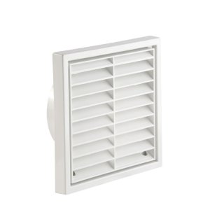 GRILLE FIXED LOUVRE 125MM WHITE DCT0041