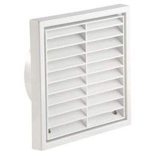 GRILLE FIXED LOUVRE 150MM WHITE DCT0063