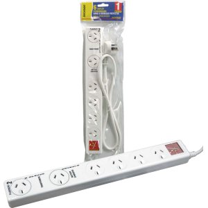 POWERBOARD 6 WAY PROTECTED & 2 DBL-SPACED PORTS PT6969S