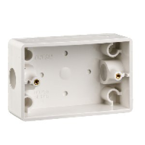 (I) 238 PVC RECT MOUNTING BOX WHITE