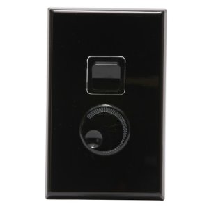 SWITCH LIGHT DIMMER 450W TRAILING BLK 624T PDL