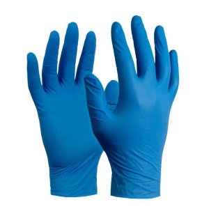 GLOVE NITRILE DISPOSABLE POWDER FREE BLUE XL MDN HI-FIVE