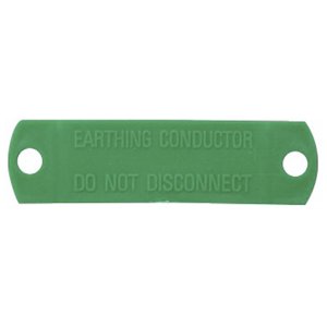 EARTH TAG EARTHING CONDUCTOR DO NOT DISCONNECT GRN ETAGPG