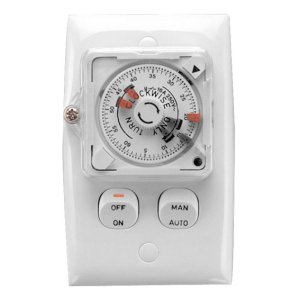 (I) SWITCH TIMER FLUSH 15A 250V 24HR TC32V24 CLIPSAL WHITE