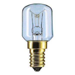 LAMP FRIDGE T2515W230-240V 15W SES CLEAR 15SESPIL