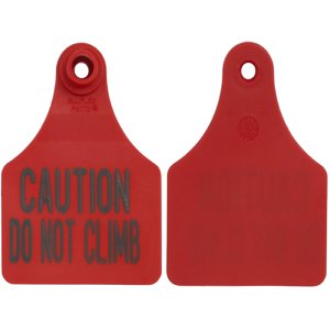 CAUTION - DO NOT CLIMB LARGE RED TAG 06R-CAUTION