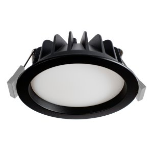 DOWNLIGHT LED 10W SELECT CCT 110DG FIXED BLK SLED315F DOME